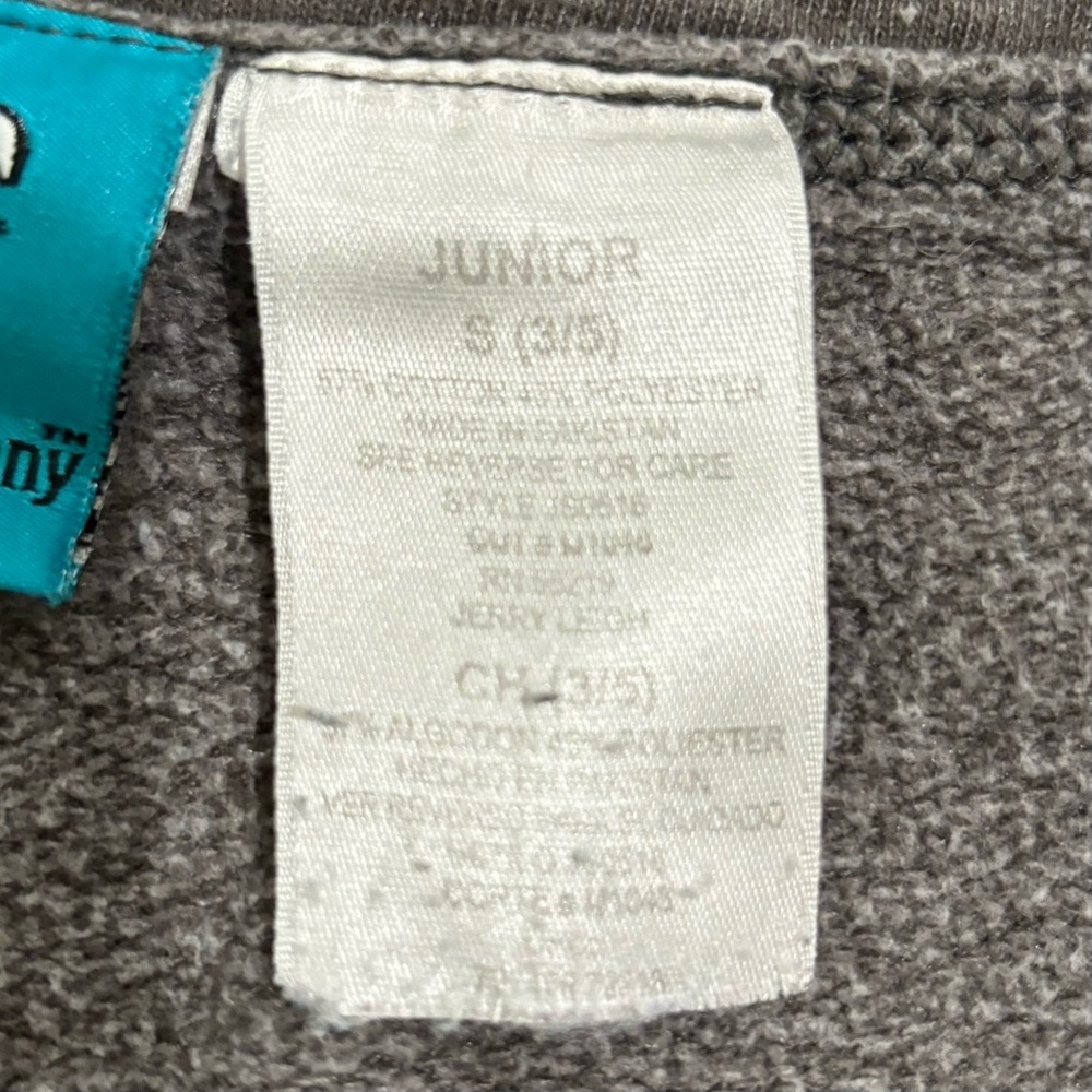 It’s Happy Bunny “Just Go Away” Y2K Shorts Drawstring Gray Graphic Junior Size S - Picture 5 of 6
